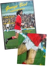 GEORGE BEST " SIGNED " 1988 TESTIMONIAL PROGRAMME - MANCHESTER UNITED