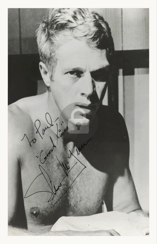 Steve mcqueen signed - steve, autograph