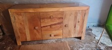 A Beautifully Hand Made  Mango Wood Sideboard With A Very Modern Look .