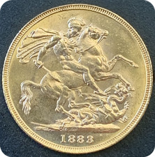 1883  Gold Sovereign