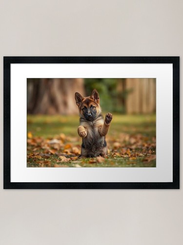 Playful german shepherd puppy - german,