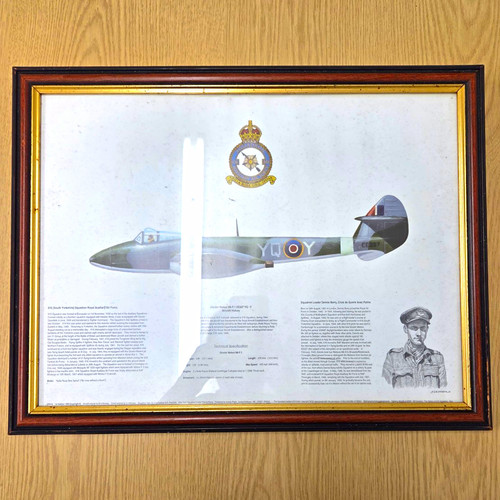Framed gloster meteor 1 - gloster, mk