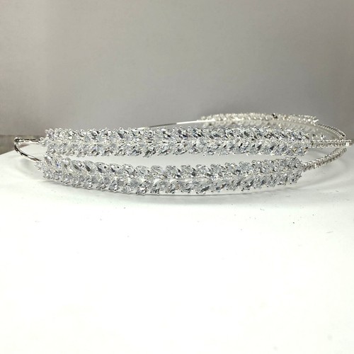 Metal silver headband women - silver,