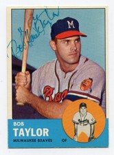BOB HAWK TAYLOR  Signed 1963