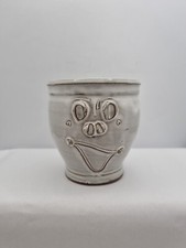 Studio pottery mug white glaze - mug,