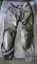 TRIUMPH 'MISANO' MOTORCYCLE LEATHER SPORTS TOURING TROUSERS JEANS SIZE UK 38-40