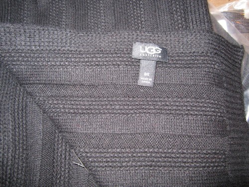 Ugg scarf solid - solid, textured