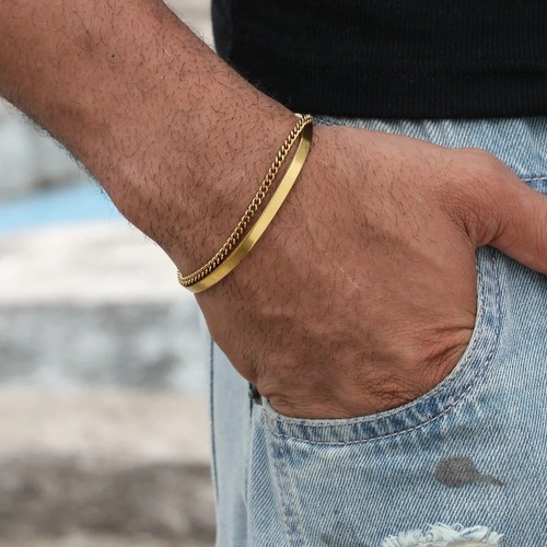 Mens silver cuff - mens,