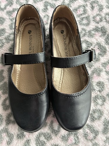Shuropody black leather mary - leather,