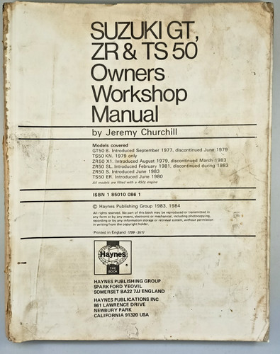 Suzuki ts50 haynes - &,
