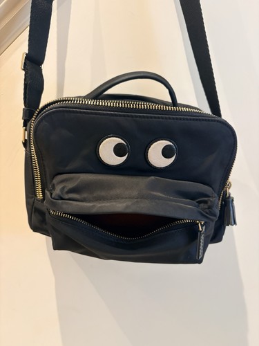 Anya hindmarch black crossbody - black,