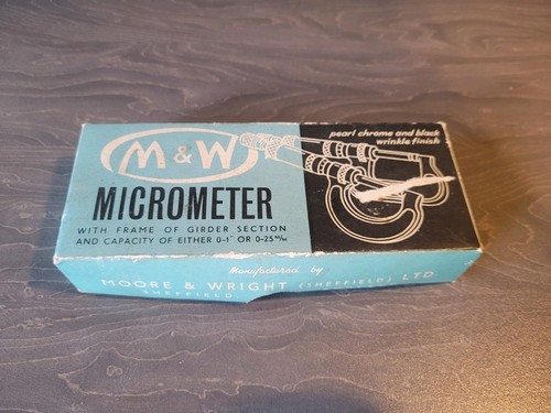 Moore and wright micrometre - and,