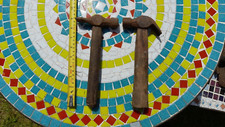 2 x antique hammers