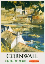 Vintage railway poster - vintage,