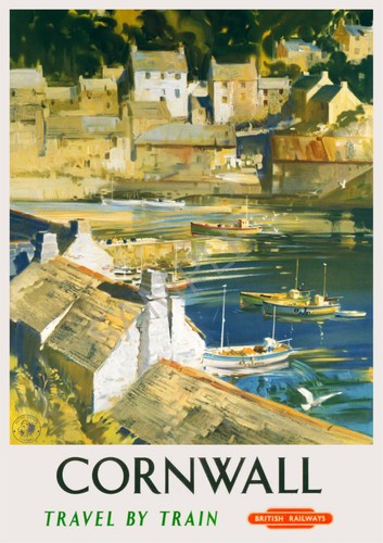 Vintage railway poster - vintage,