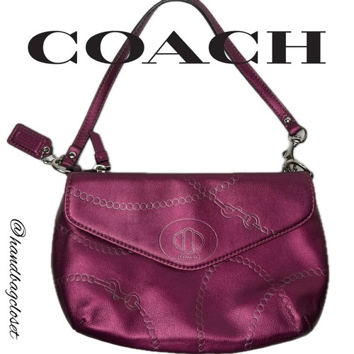 Coach large jewel leather - large,