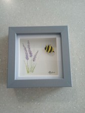 Bees Hand Painted Pebble Art -