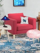 Genuine Ikea Karlstad Armchair Cover, Sivik Red/Pink 302.031.43