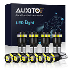 10X AUXITO T10 BULBS CAR LED ERROR FREE CANBUS WHITE W5W 501 SIDE LIGHT BULBS