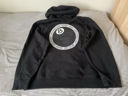 Stussy hoodie black ball - stussy,