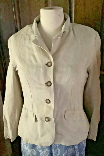Natural linen jacket s12 - linen,