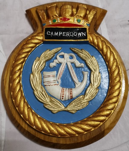 Hms camperdown ship crest - hms,