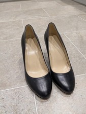 Hobbs Full Leather Black Court