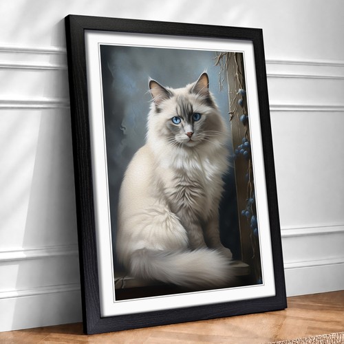 Ragdoll cat realism - ragdoll, framed
