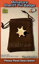 Miniature Sheriff Pin Badge