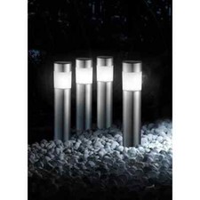 Bollard solar stake lights - bollard, 4pc