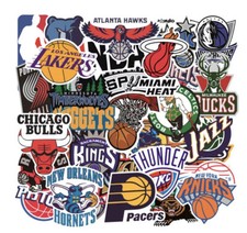 32 x NBA Basketball Stickers Basketball Team Stickers