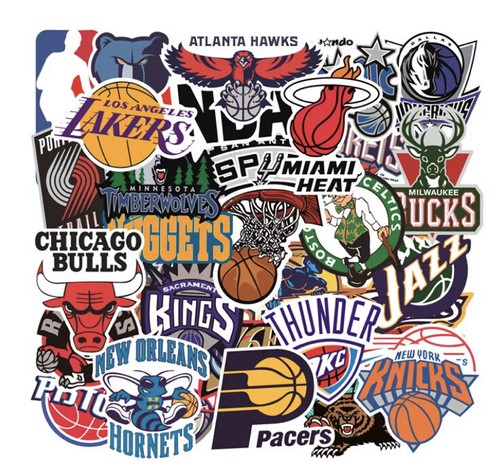 Nba basketball stickers - x,