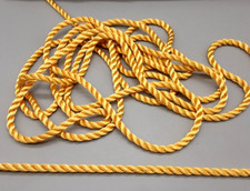 Gold Silky Piping Rope Cord 4m x 5mm -Costumes Dance Crafts Cushions Furnishing