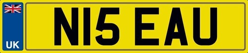 Nice initials number plate - nice,