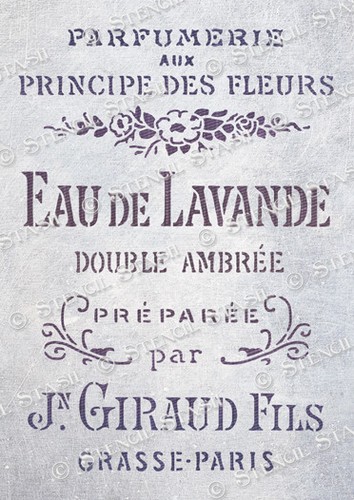 French lavender stencil - stencil, 4