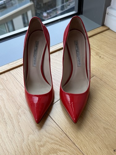 Gianmarco lorenzi red patent - red,