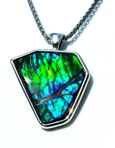 Ammolite pendant solid - ,