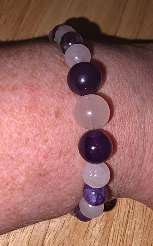 Amethyst and rose - amethyst,