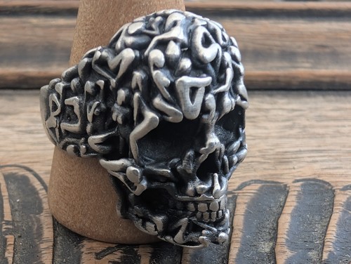 Skull ring silver - skull,