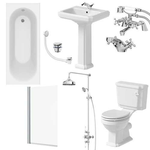 Bathroom suite 1700mm single - suite,