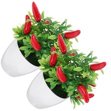 2 Pcs Pepper Tree Decor