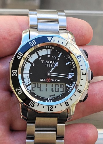 Tissot sea touch meters black - tissot,