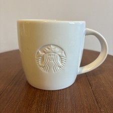 Starbucks 2020 Grande White G Coffee Mug 16oz Ceramic Cup Beautiful