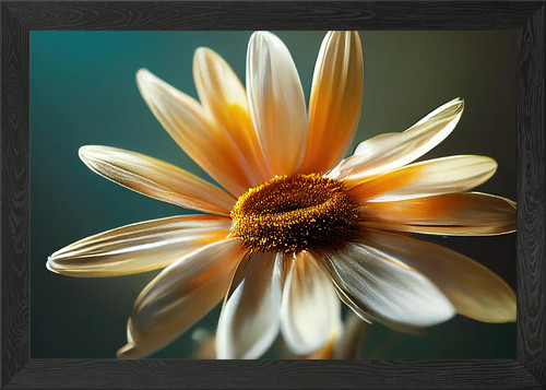 Close daisy flower framed - close-up,