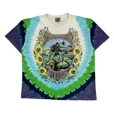 Grateful Dead Terrapin Liquid Blue Graphic T-Shirt - XL Multicoloured Cotton