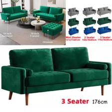 2/3 Seater Velvet Sofa with 2