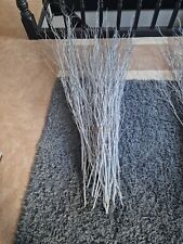 50 X Silver Sprayed Birch Branches