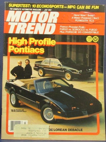 Motor trend magazine july 1982 - magazine,