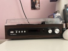 Victrola 3-in-1 Record Player and 3-Speed Turntable Mahogany