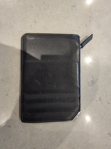 Montblanc black leather wallet - montblanc,